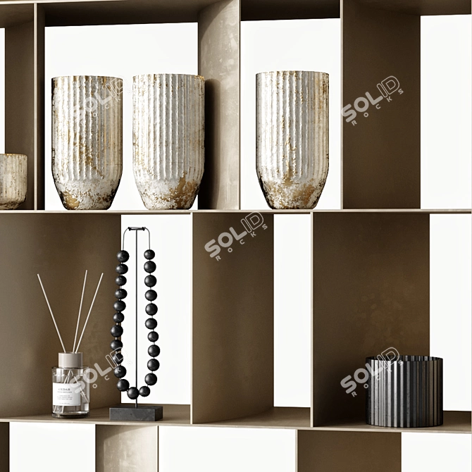 Elegant Nautilus Bookcase: Organize in Style 3D model image 3