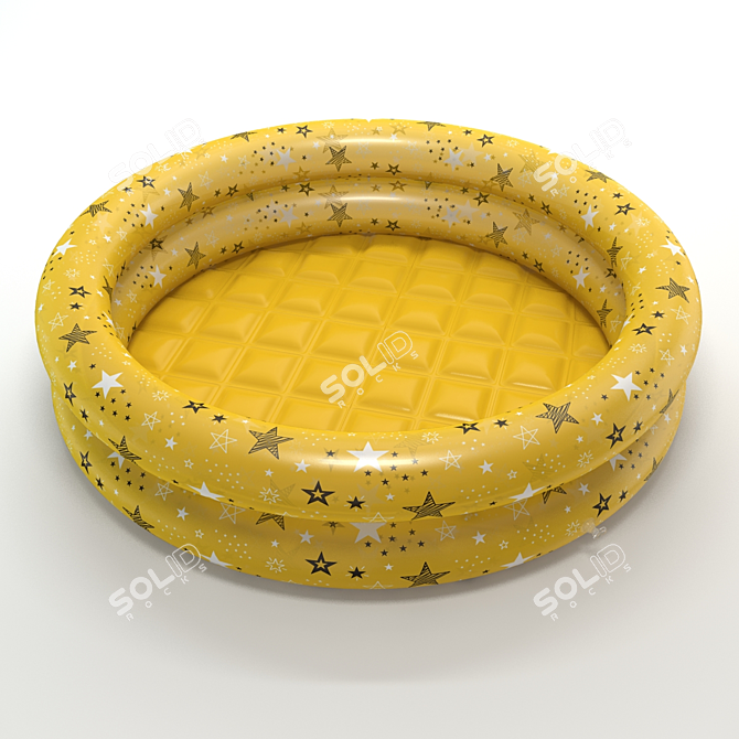 Inflatable Pool with Ball and Ring 3D model image 4
