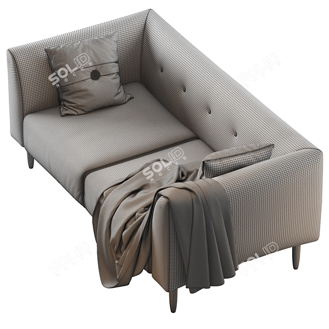 BLAZE Modern 3 Seater Sofa 3D model image 5