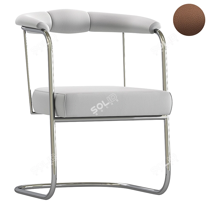 Alivar 185: Modern Armchair Elegance 3D model image 1