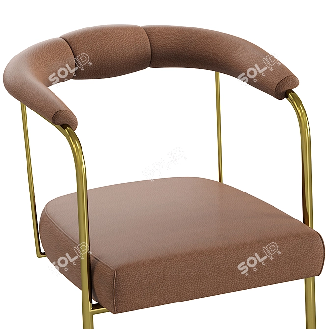 Alivar 185: Modern Armchair Elegance 3D model image 2