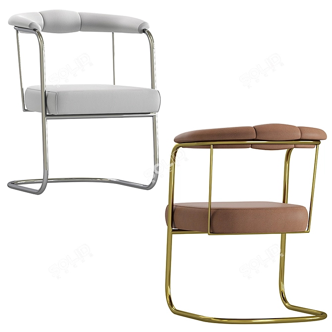 Alivar 185: Modern Armchair Elegance 3D model image 3