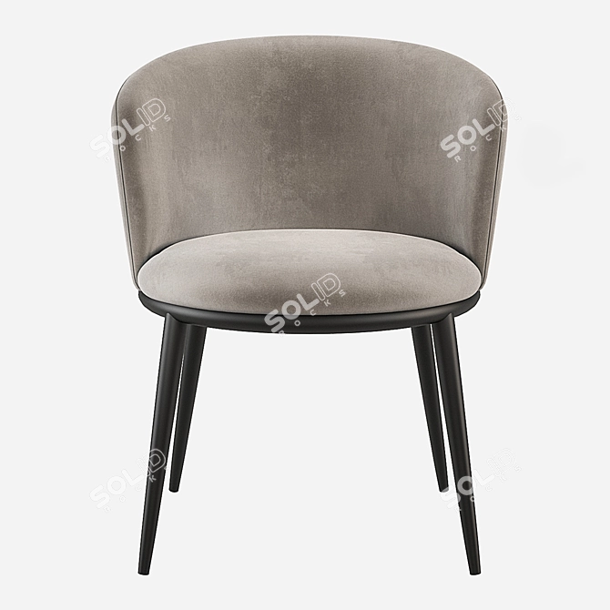 Elegant Eichholtz Filmore Dining Chair 3D model image 4