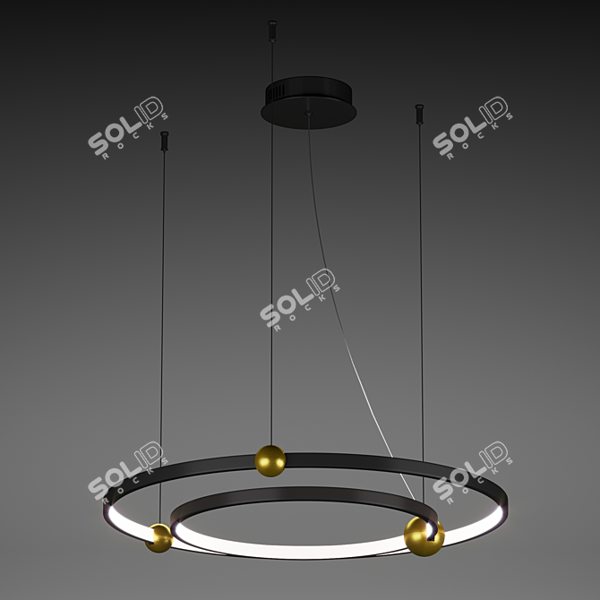 Elegant Amadeo Chandelier 1123 3D model image 2