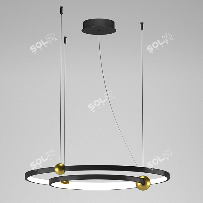 Elegant Amadeo Chandelier 1123 3D model image 6