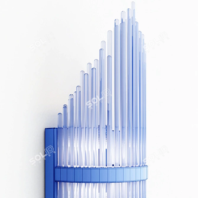 Golden Elegance: Luxury Metauro Wall Sconce 3D model image 2