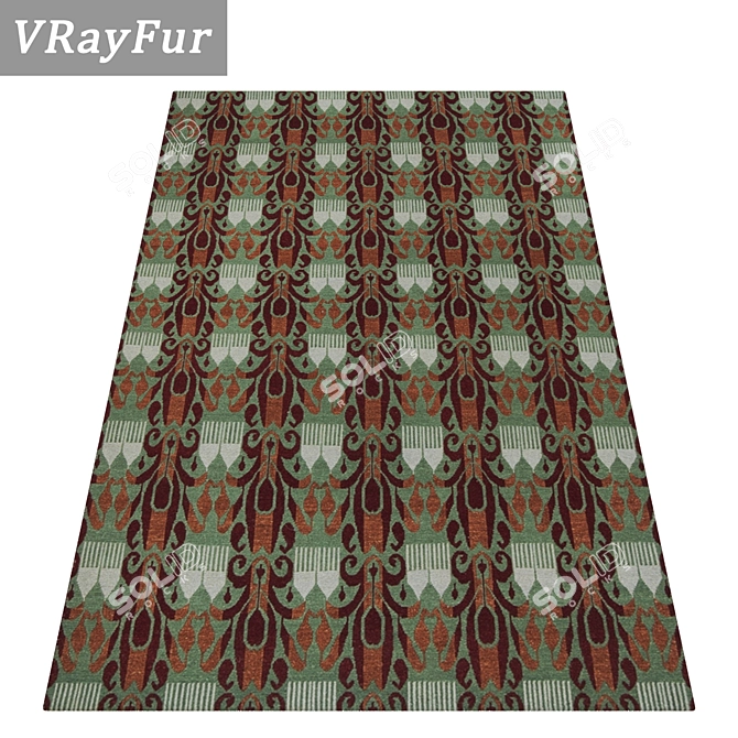 Luxury Carpet Set: Premium Textures 3D model image 2