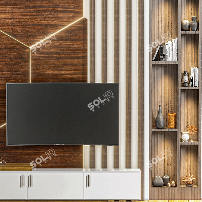 Sleek TV Wall Mount 2015 3D model image 2