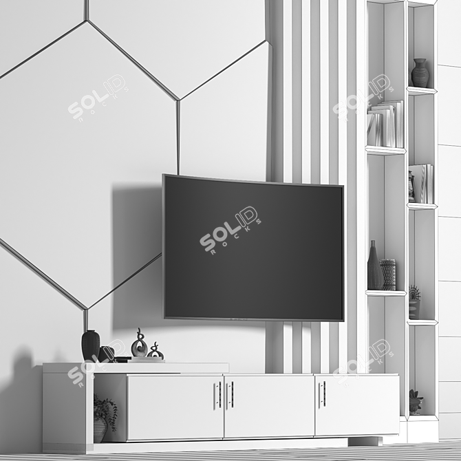 Sleek TV Wall Mount 2015 3D model image 3