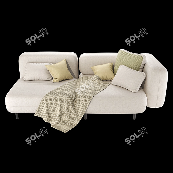 Delavega DP Modular Sofa - DP1 and DP2 3D model image 3