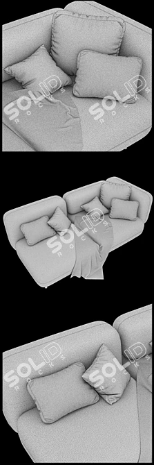 Delavega DP Modular Sofa - DP1 and DP2 3D model image 6