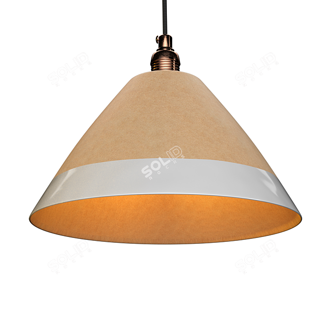 Zara Home Ceramic Ceiling Lamp 3D model image 2