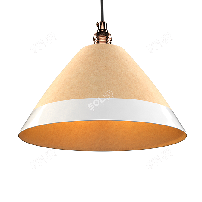 Zara Home Ceramic Ceiling Lamp 3D model image 5