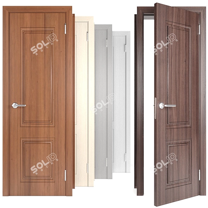 Dara Diva 1: Elegant Classic Door 3D model image 2