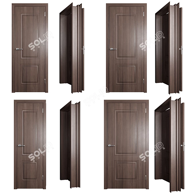 Dara Diva 1: Elegant Classic Door 3D model image 3