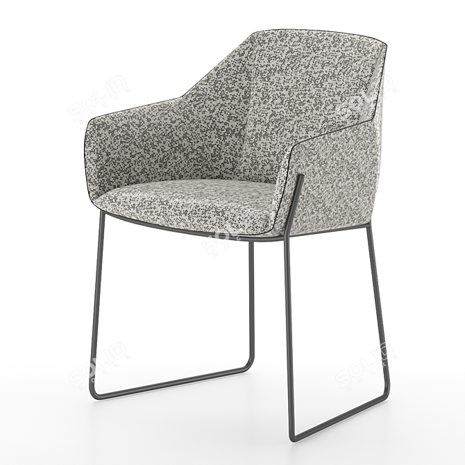 Compact and Comfortable Nido Chair 3D model image 1