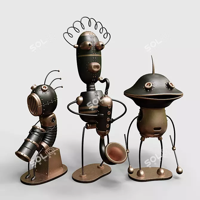 Machinarium Collection: Miniature 3D Figures 3D model image 1