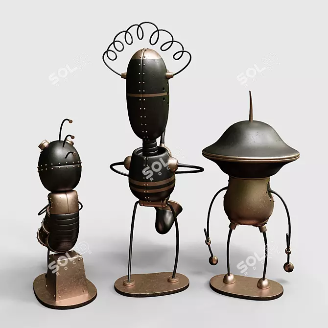 Machinarium Collection: Miniature 3D Figures 3D model image 3