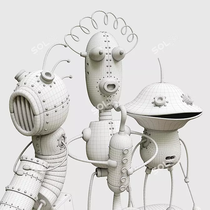 Machinarium Collection: Miniature 3D Figures 3D model image 4