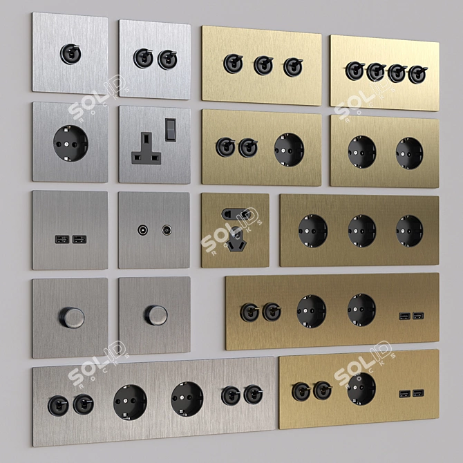 Sleek Barcelona 5.1 Switches 3D model image 2