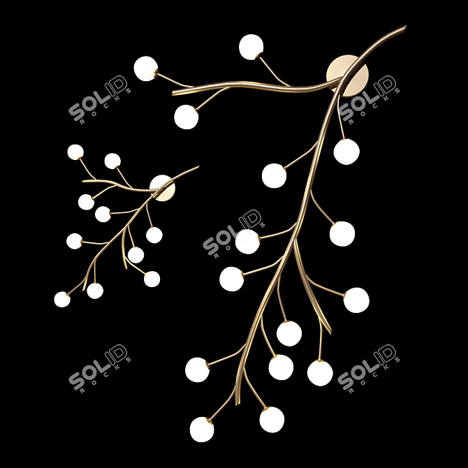 Branch Wall Lamp 3D model image 1