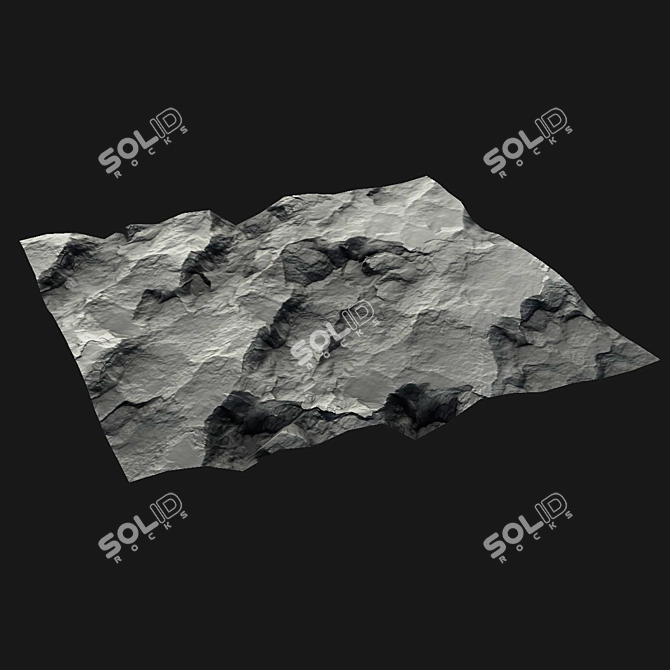 Cliff Wall Rock Textures 3D model image 6