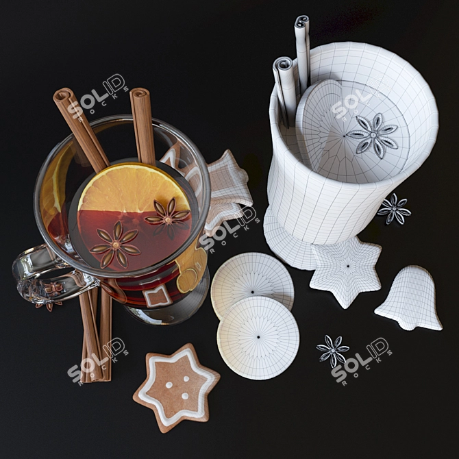 Christmas Bliss Mulled Wine Kit 3D model image 3