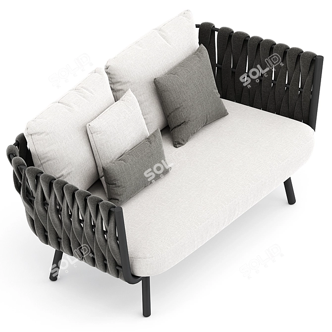 Tosca Sofa: Chic Comfort by Tribu 3D model image 4