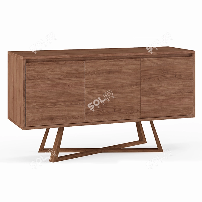 Elegant Oliver Sideboard: Sophistication in Storage! 3D model image 7