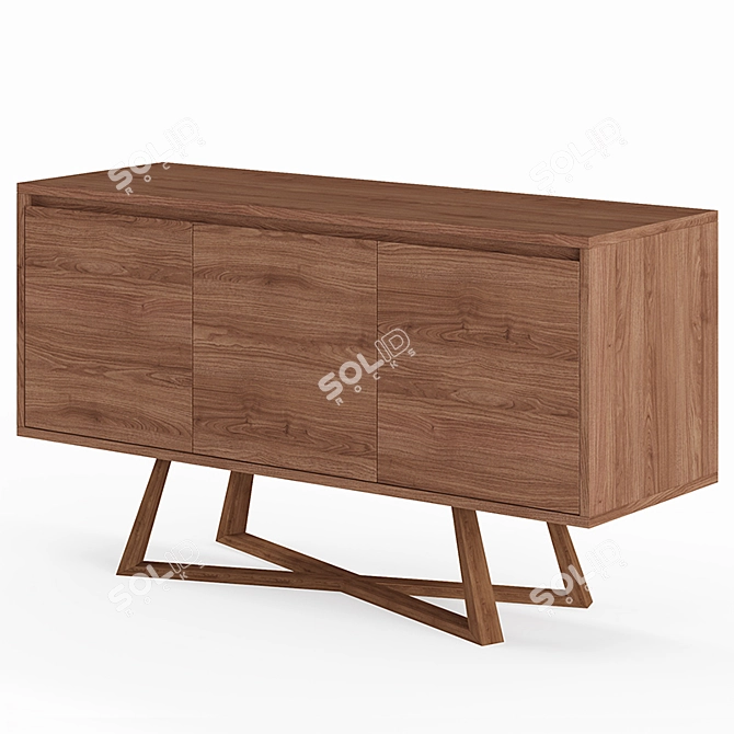 Elegant Oliver Sideboard: Sophistication in Storage! 3D model image 11