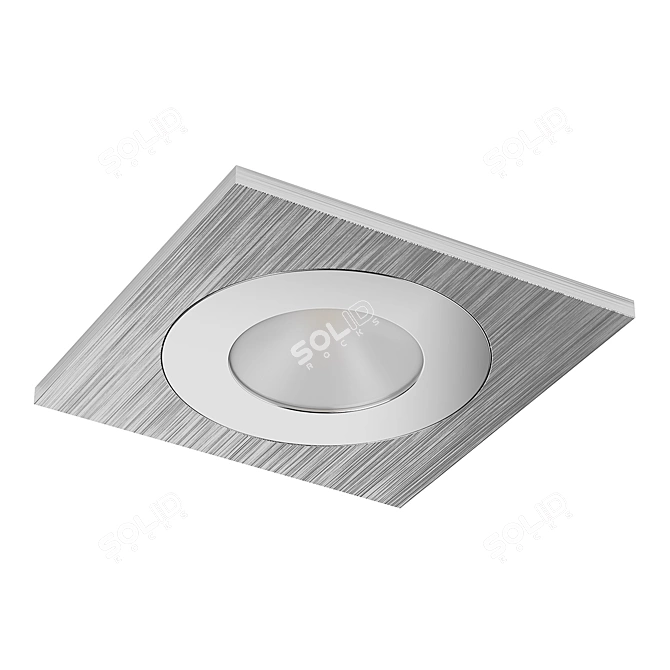 Sleek Aluminum LED Spotlight 3D model image 2