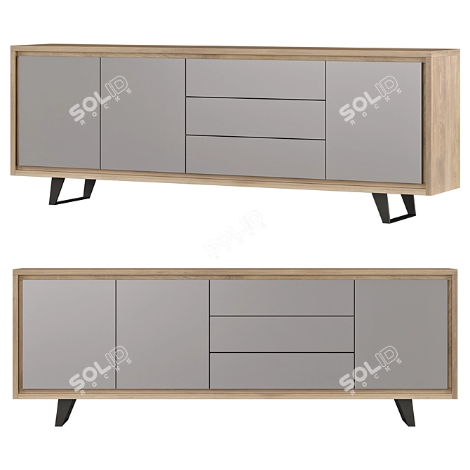  Modern Chest of Drawers | Henders & Hazel 3D model image 1