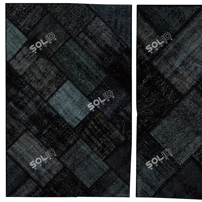 Versatile 3D Carpets in 3 Designs 3D model image 1