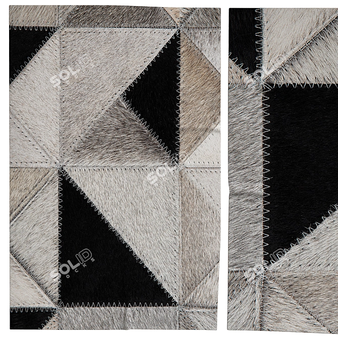 3-Design Carpets: Variety & Precision 3D model image 1