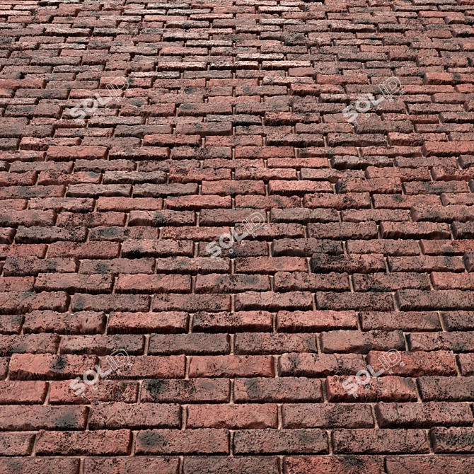 Brick Wall Textures Set 3D model image 1