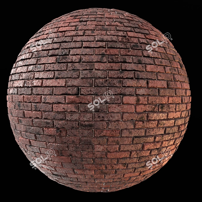 Brick Wall Textures Set 3D model image 2