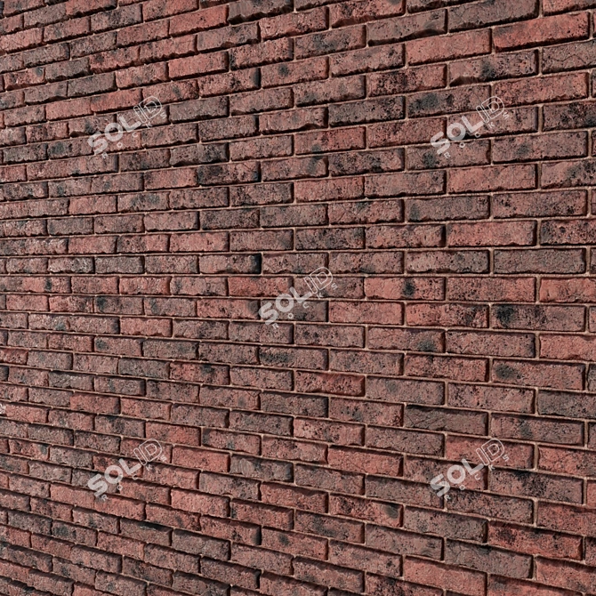 Brick Wall Textures Set 3D model image 3