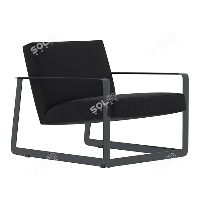 Gaston: The Elegant Armchair 3D model image 1