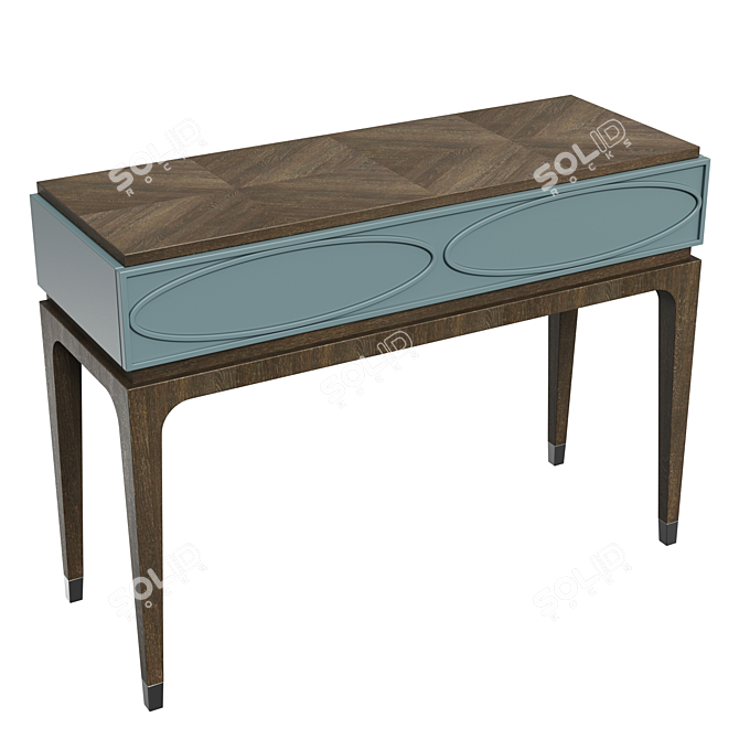 Majorelle Console - Elegant and Versatile Furniture 3D model image 2