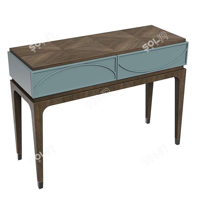 Majorelle Console - Elegant and Versatile Furniture 3D model image 3