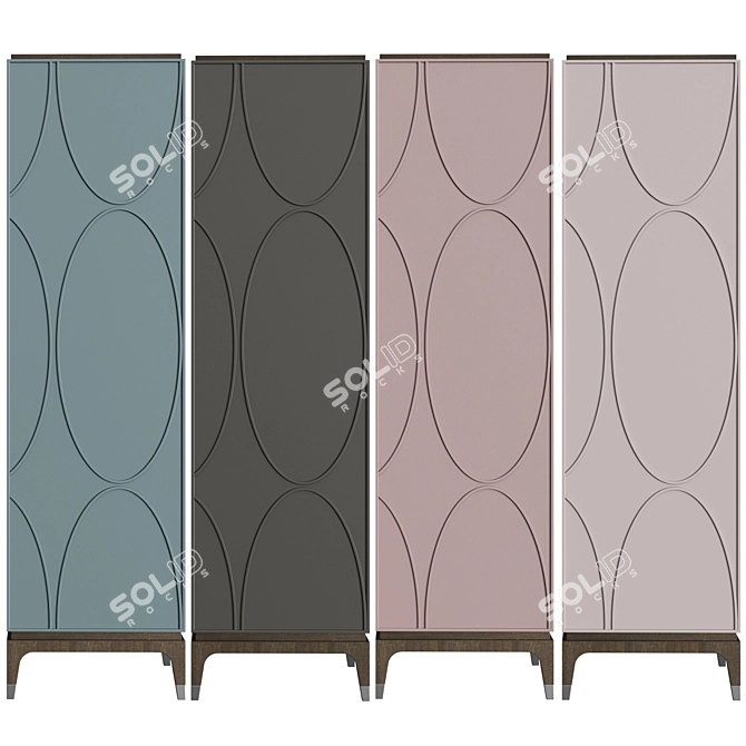 Majorelle Deluxe Wardrobe - Elegant and Functional 3D model image 2