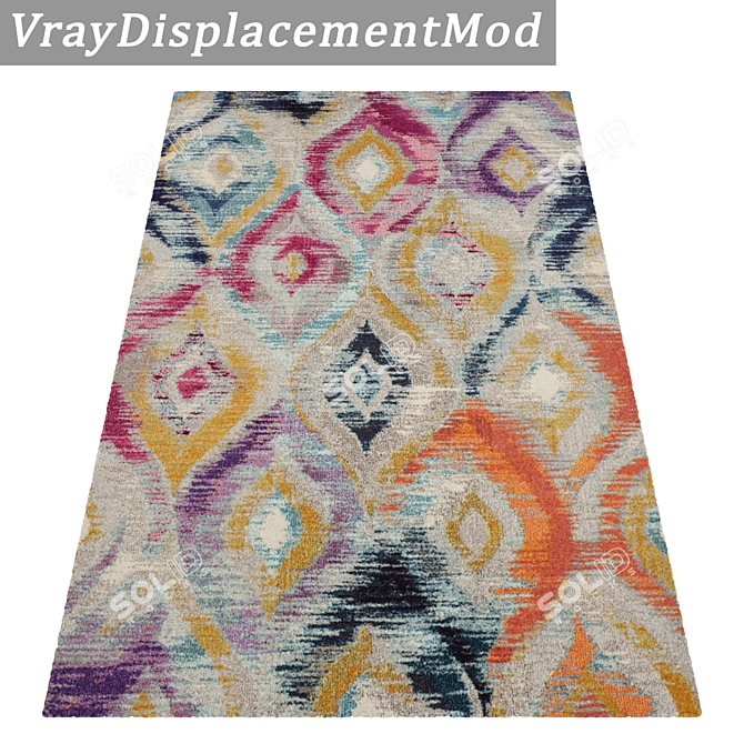 Title: Premium Textured Carpets Set 3D model image 3