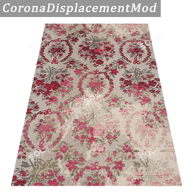 Title: Premium Textured Carpets Set 3D model image 4