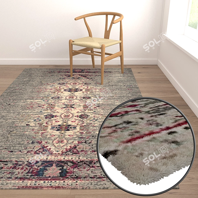 Luxury Carpet Set: Premium Textures 3D model image 5