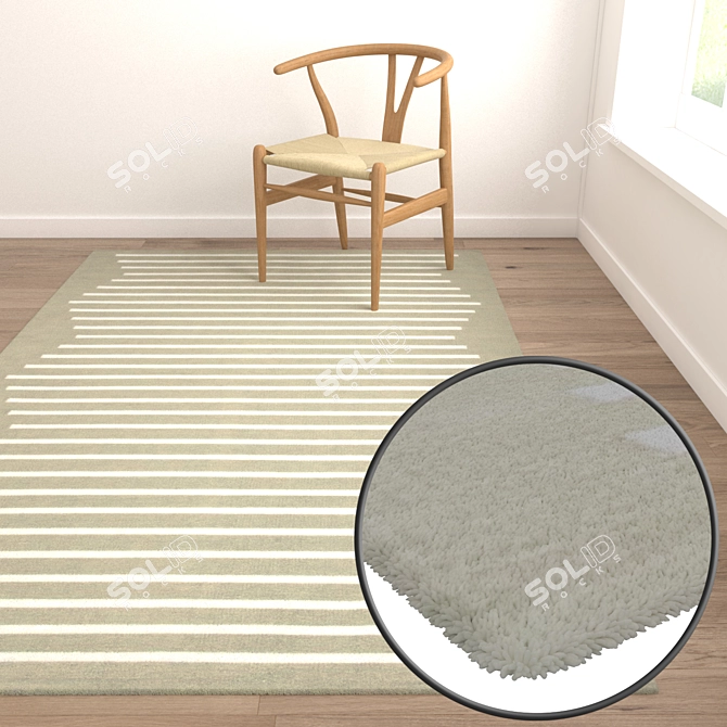 Luxury Carpets Set | High-Quality Textures 3D model image 5