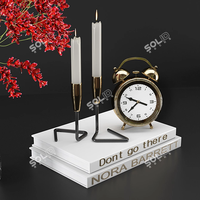 Elegant Decorative Set 2015 3D model image 2