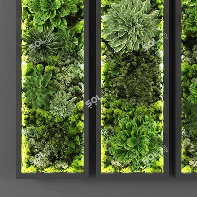 Versatile Vertical Garden Solution 3D model image 2