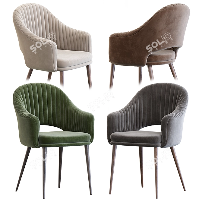 Elegante Deephouse Chair 3D model image 1