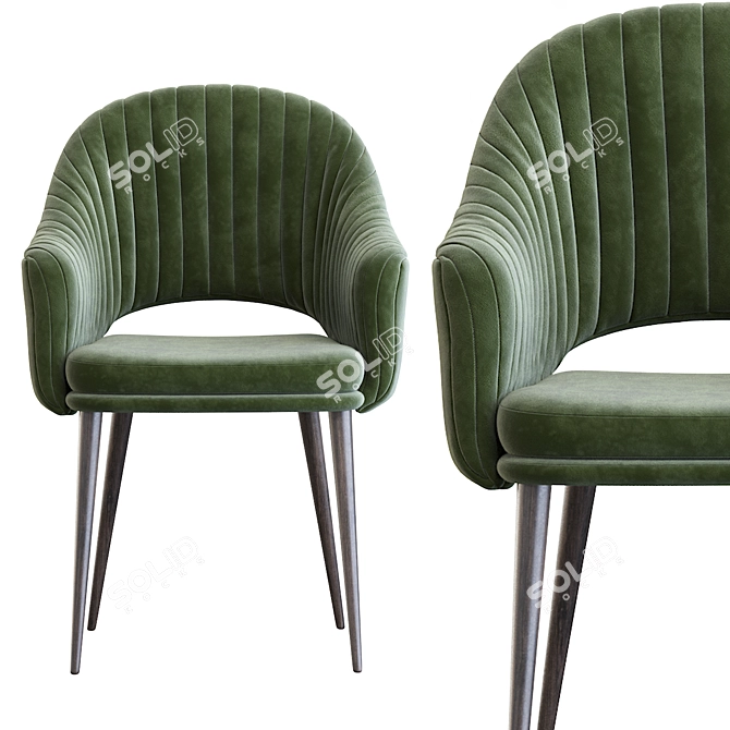 Elegante Deephouse Chair 3D model image 2