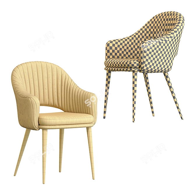 Elegante Deephouse Chair 3D model image 5